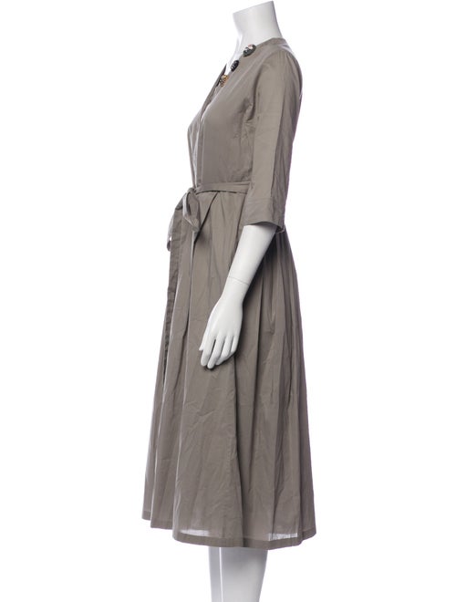 'S Max Mara V-Neck Midi Length Dress