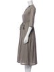 'S Max Mara V-Neck Midi Length Dress