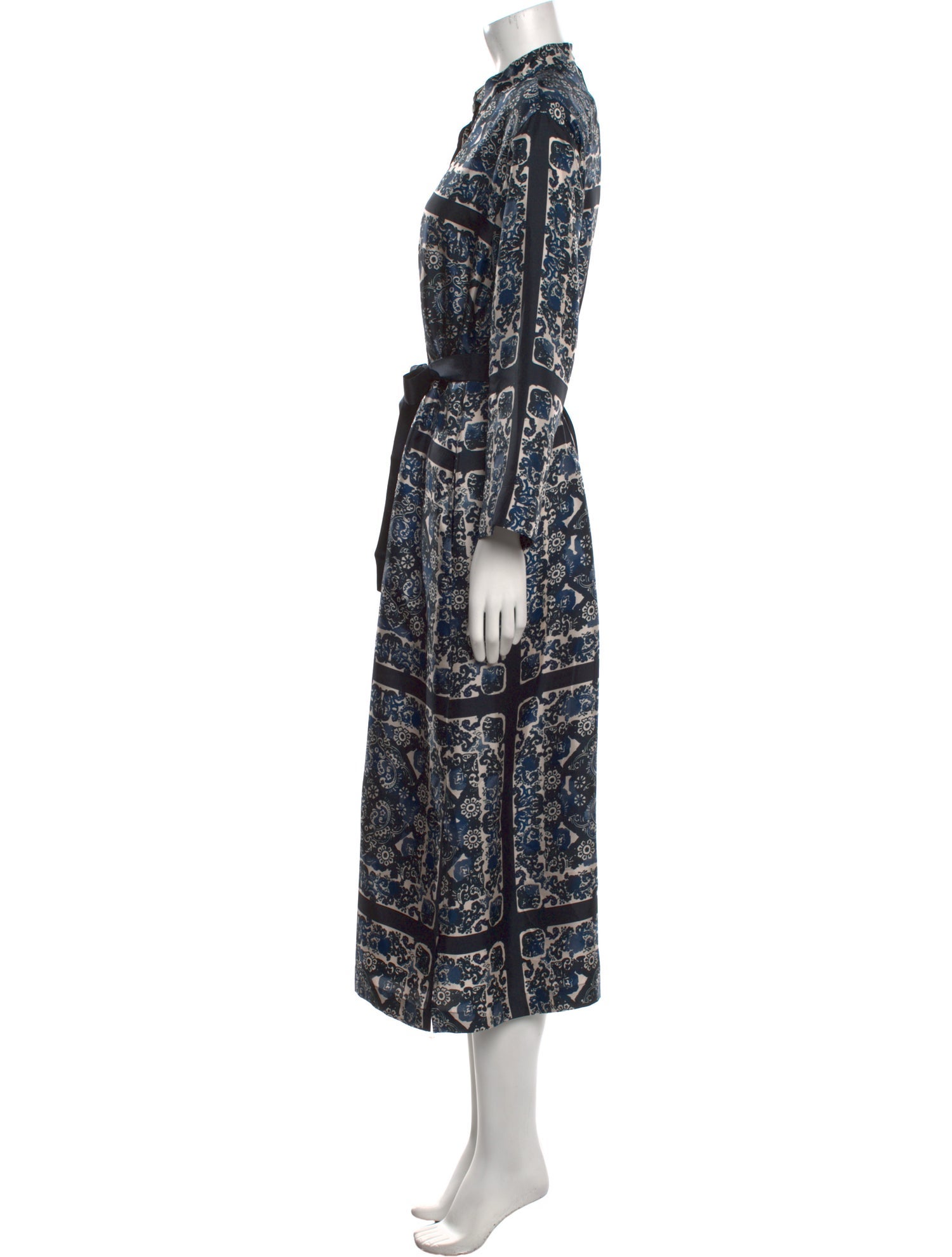 'S Max Mara Paisley Print Long Dress