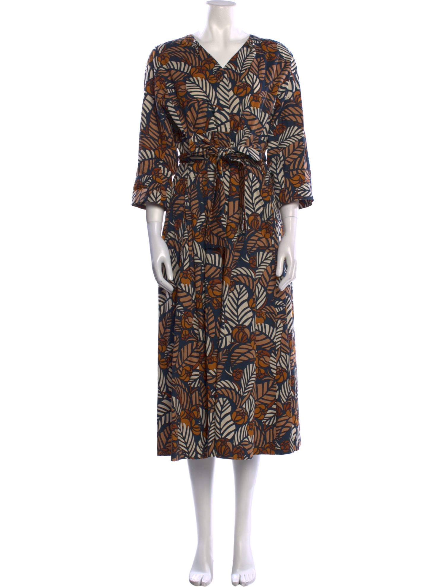 'S Max Mara Printed Long Dress