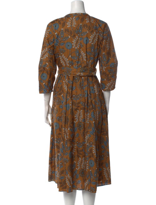 'S Max Mara Printed Midi Length Dress