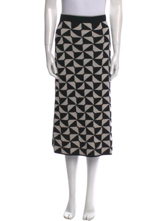 'S Max Mara Virgin Wool Knee-Length Skirt