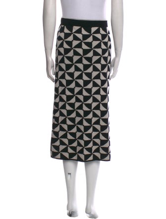'S Max Mara Virgin Wool Knee-Length Skirt