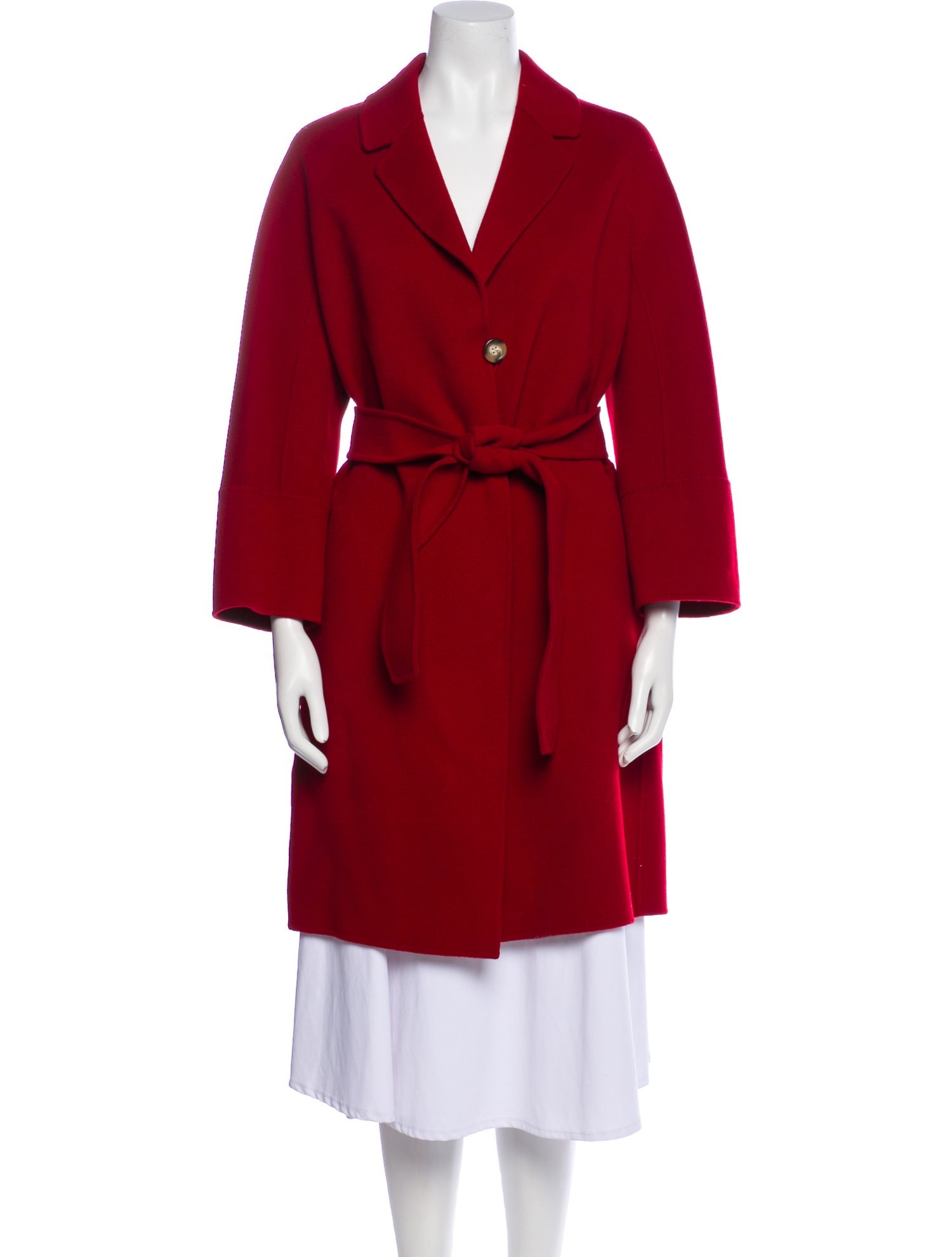 'S Max Mara Virgin Wool Trench Coat