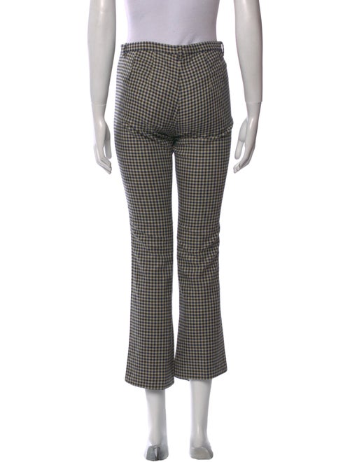 'S Max Mara Plaid Print Straight Leg Pants