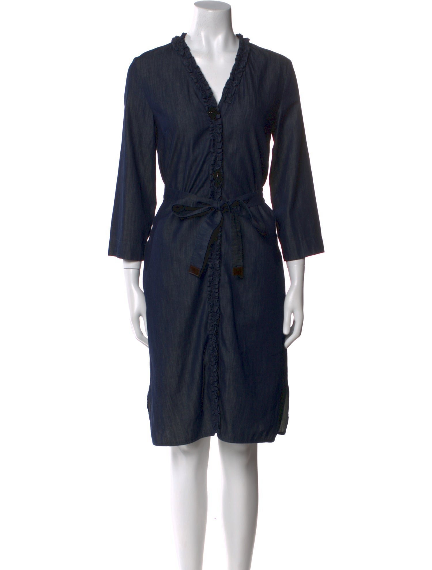 'S Max Mara V-Neck Knee-Length Dress