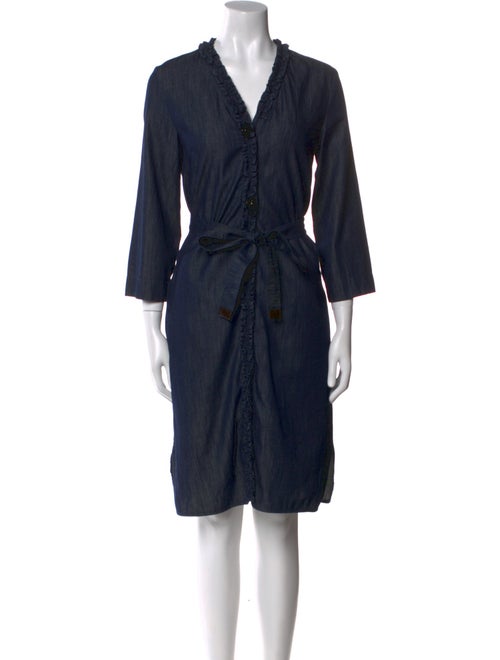 'S Max Mara V-Neck Knee-Length Dress