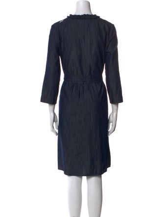 'S Max Mara V-Neck Knee-Length Dress
