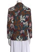 'S Max Mara Printed Long Sleeve Button-Up Top