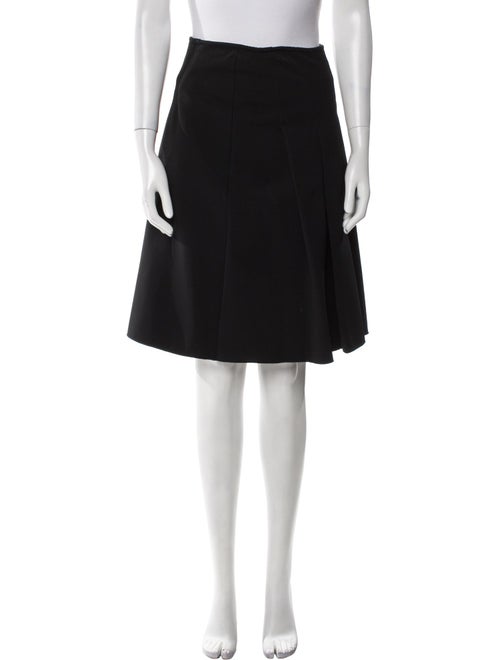 'S Max Mara Pleated Accents Knee-Length Skirt