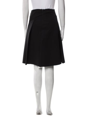 'S Max Mara Pleated Accents Knee-Length Skirt
