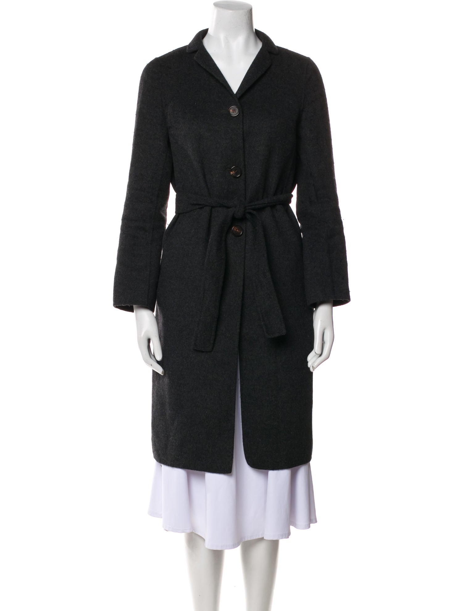 'S Max Mara Virgin Wool Trench Coat