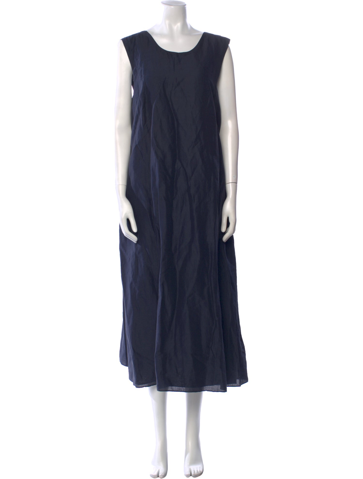 'S Max Mara Scoop Neck Midi Length Dress