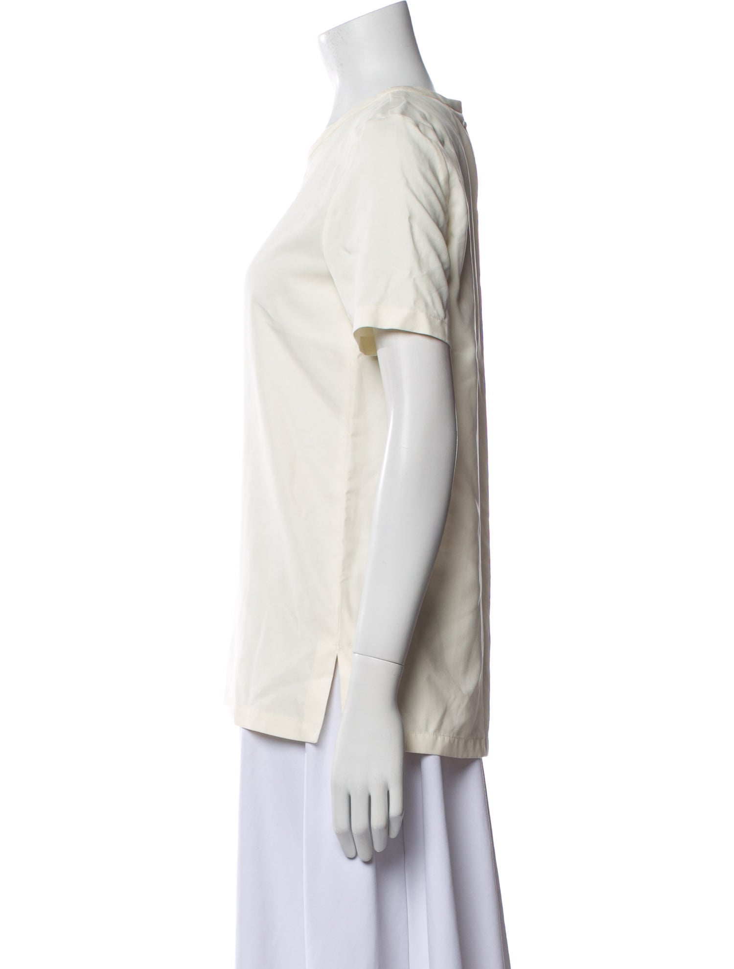 'S Max Mara Silk Crew Neck T-Shirt