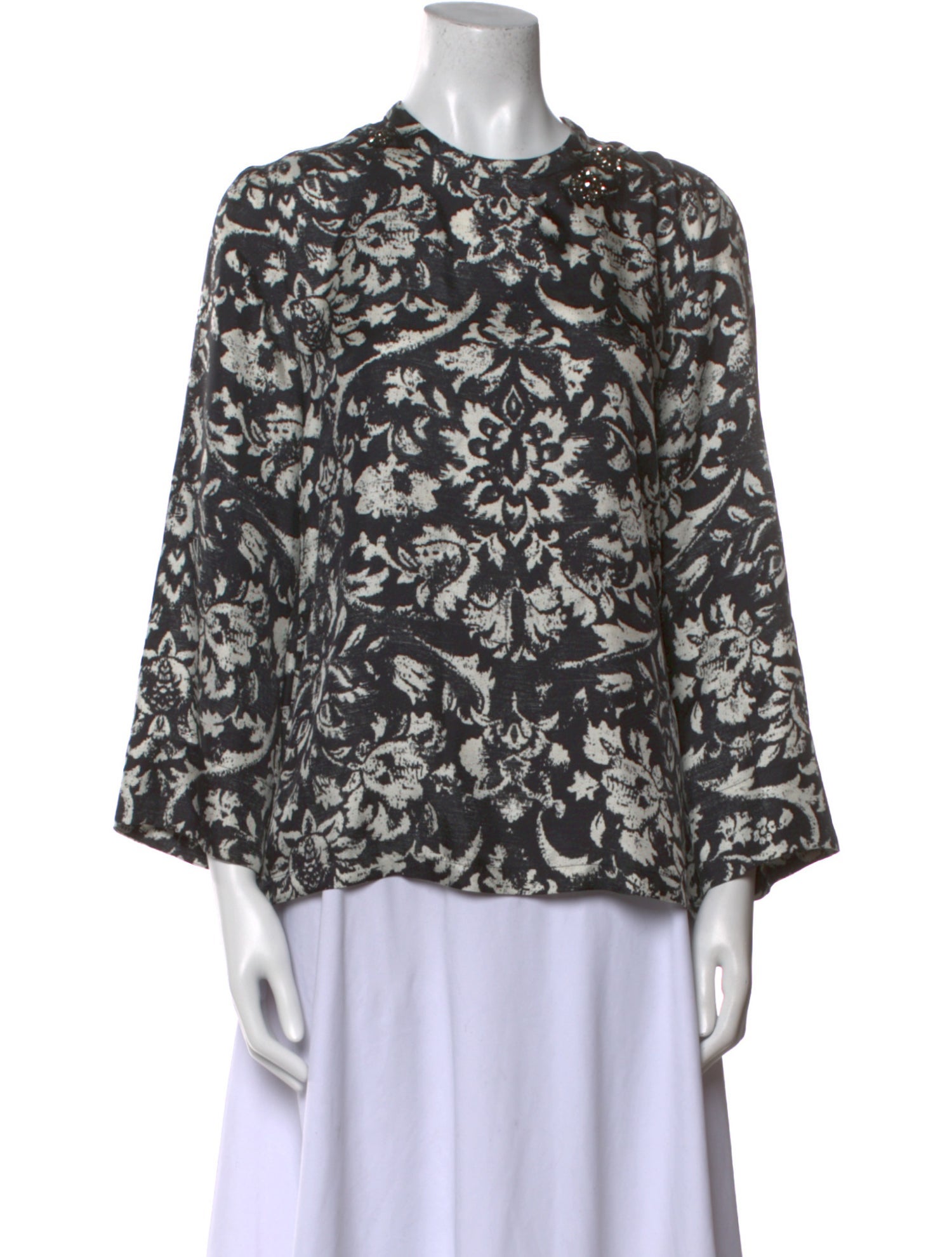 'S Max Mara Silk Printed Blouse