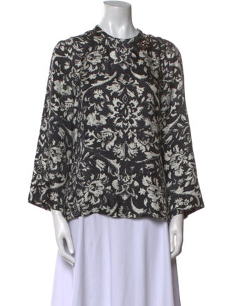 'S Max Mara Silk Printed Blouse