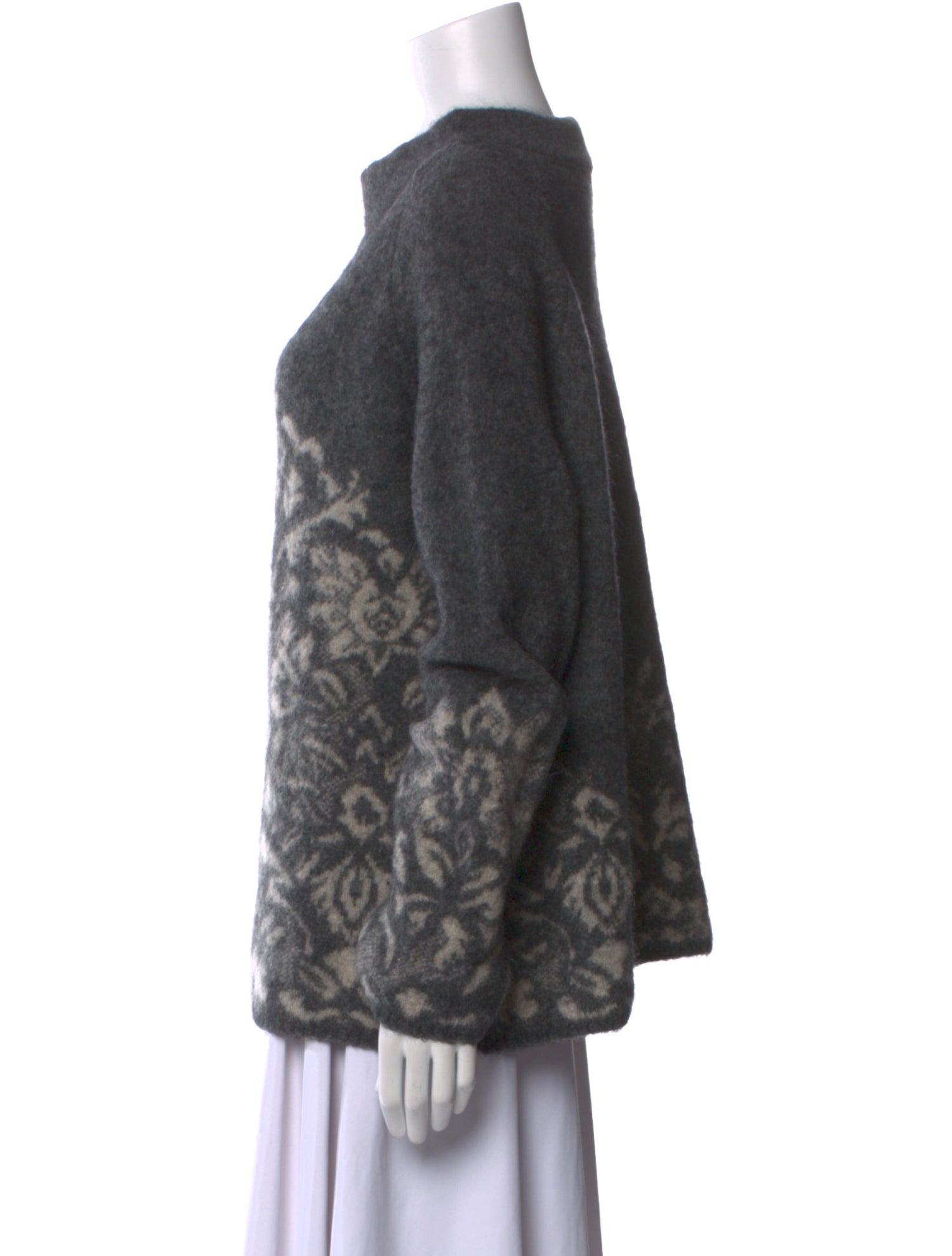 'S Max Mara Printed Crew Neck Sweater