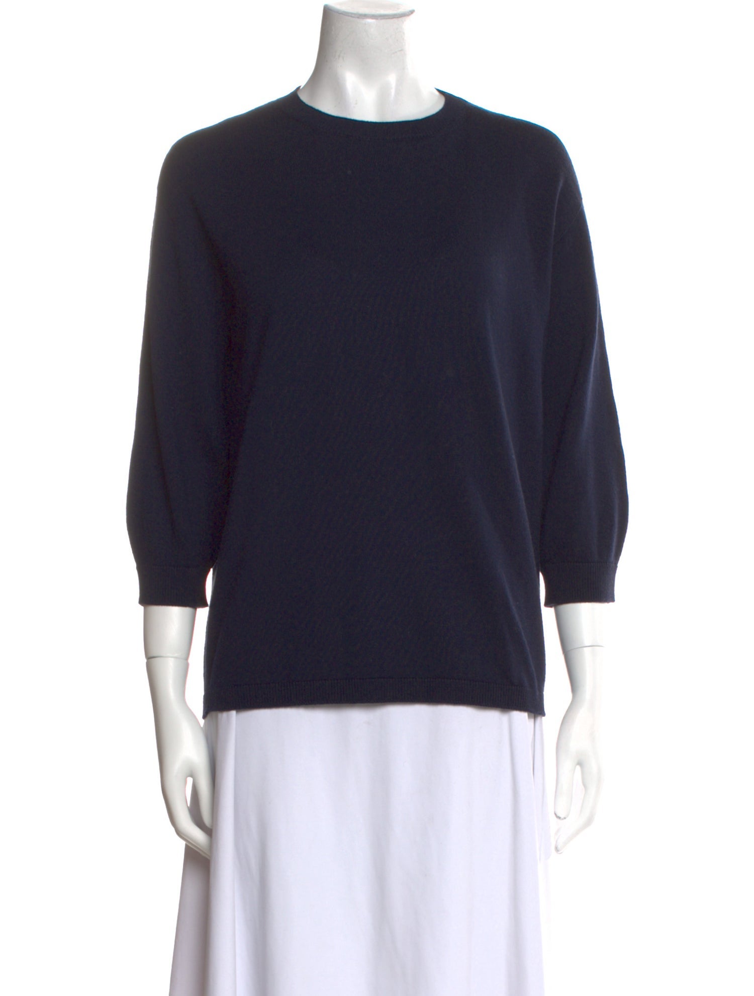 'S Max Mara Virgin Wool Crew Neck Sweater