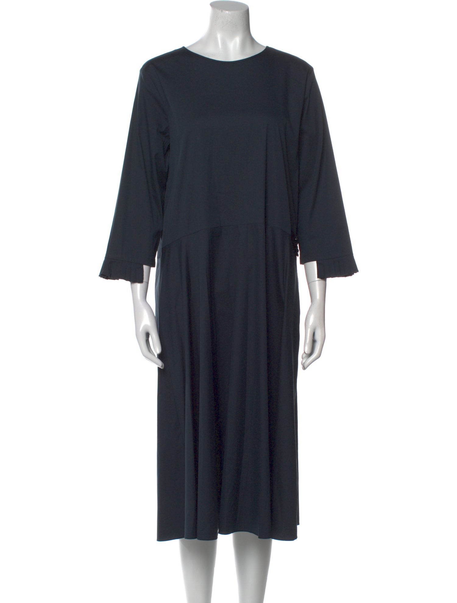 'S Max Mara Bateau Neckline Midi Length Dress