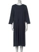 'S Max Mara Bateau Neckline Midi Length Dress