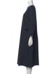 'S Max Mara Bateau Neckline Midi Length Dress