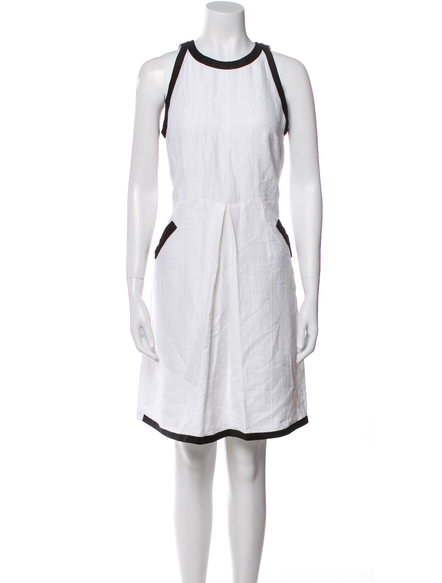 'S Max Mara Colorblock Pattern Knee-Length Dress