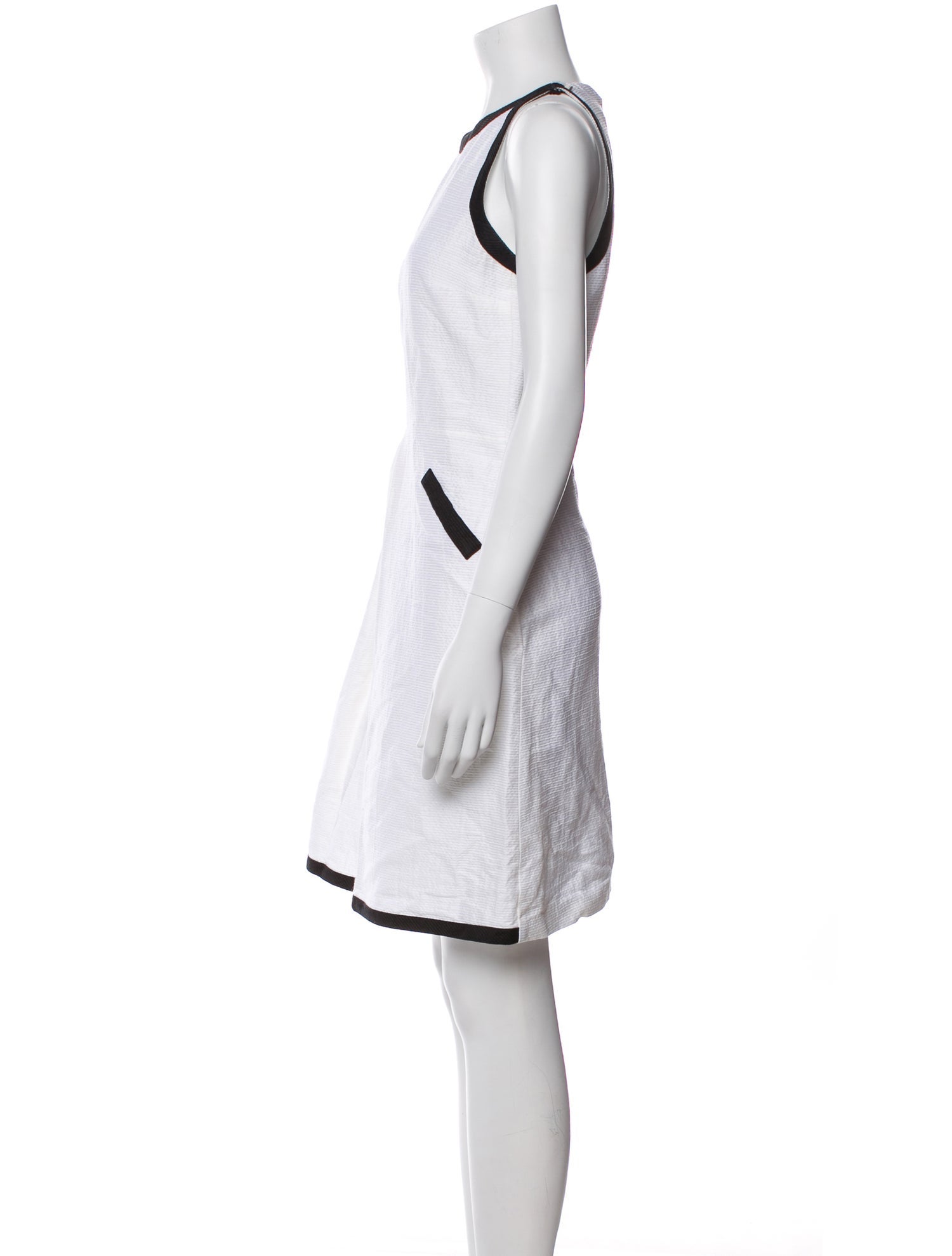 'S Max Mara Colorblock Pattern Knee-Length Dress