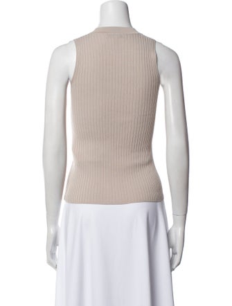 'S Max Mara Crew Neck Sleeveless Top