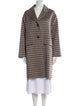'S Max Mara Virgin Wool Plaid Print Coat