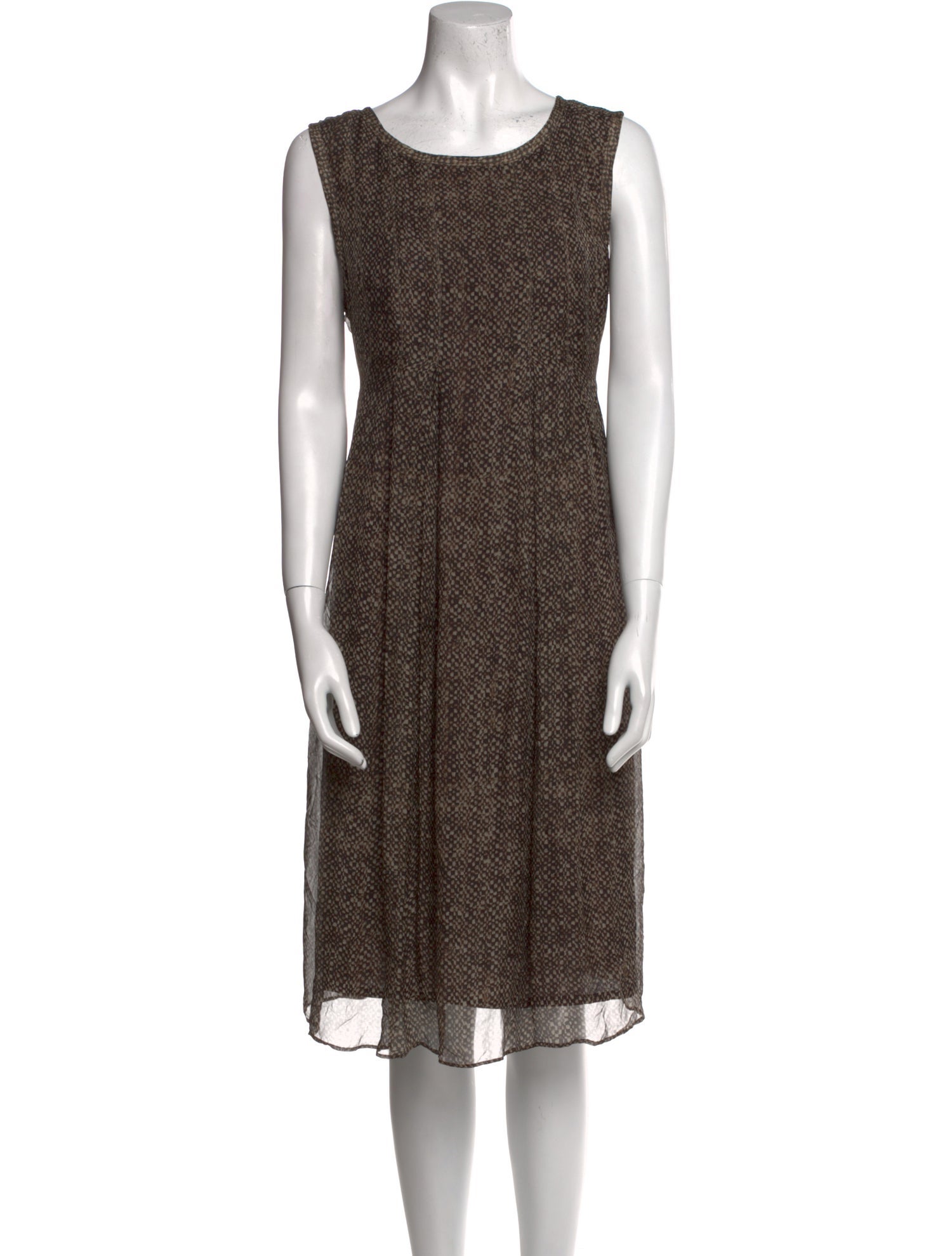 'S Max Mara Silk Midi Length Dress