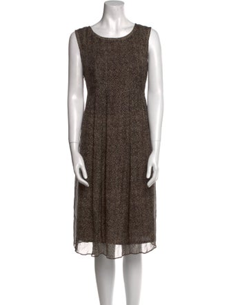 'S Max Mara Silk Midi Length Dress