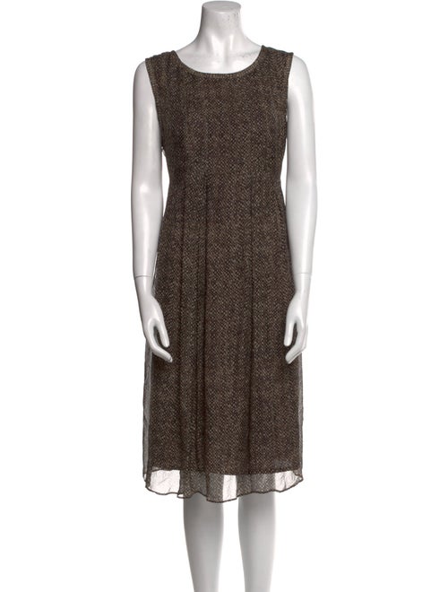 'S Max Mara Silk Midi Length Dress