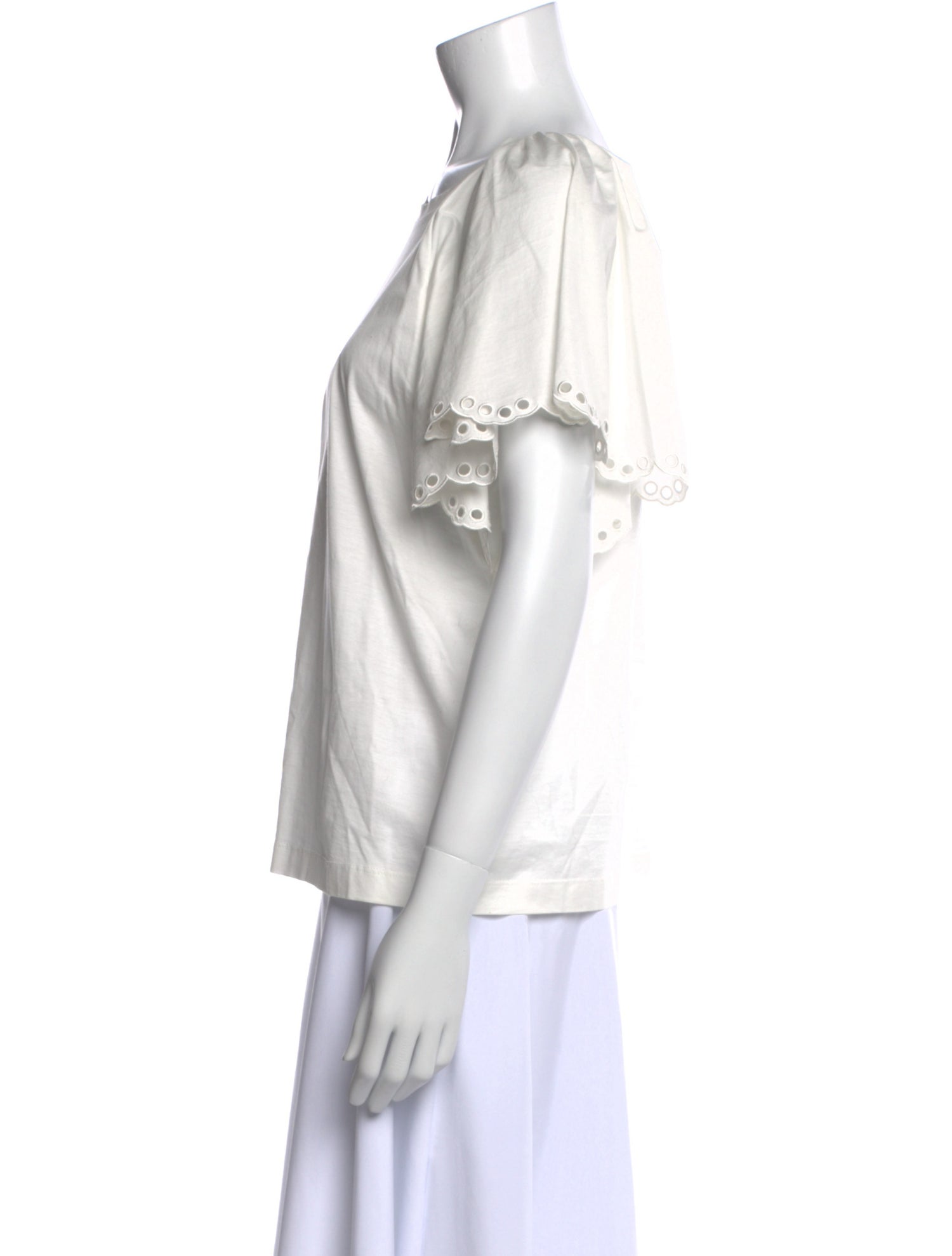 'S Max Mara Bateau Neckline Short Sleeve T-Shirt