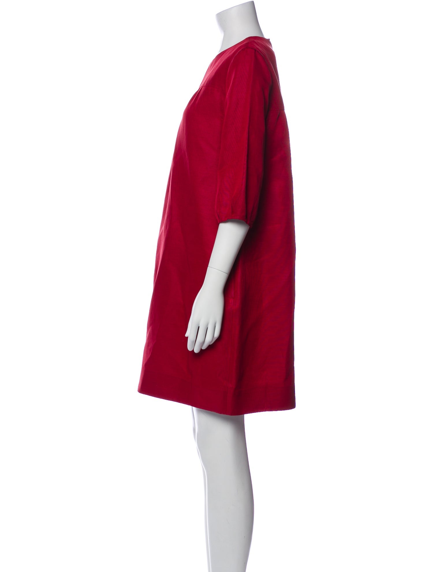 'S Max Mara Crew Neck Knee-Length Dress