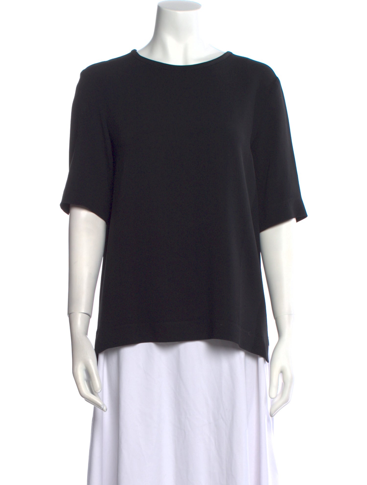 'S Max Mara Bateau Neckline Short Sleeve T-Shirt