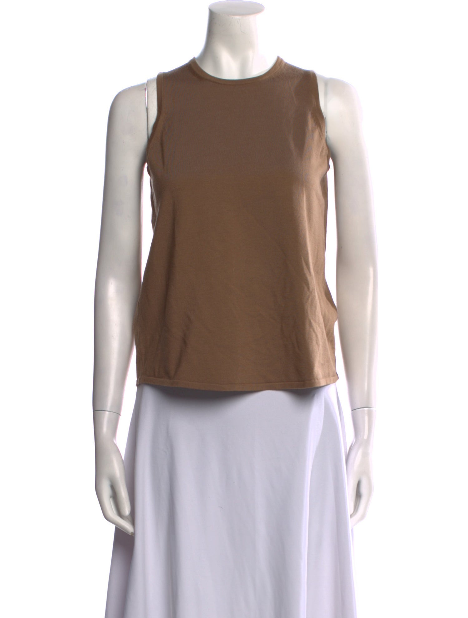'S Max Mara Crew Neck Sleeveless Top