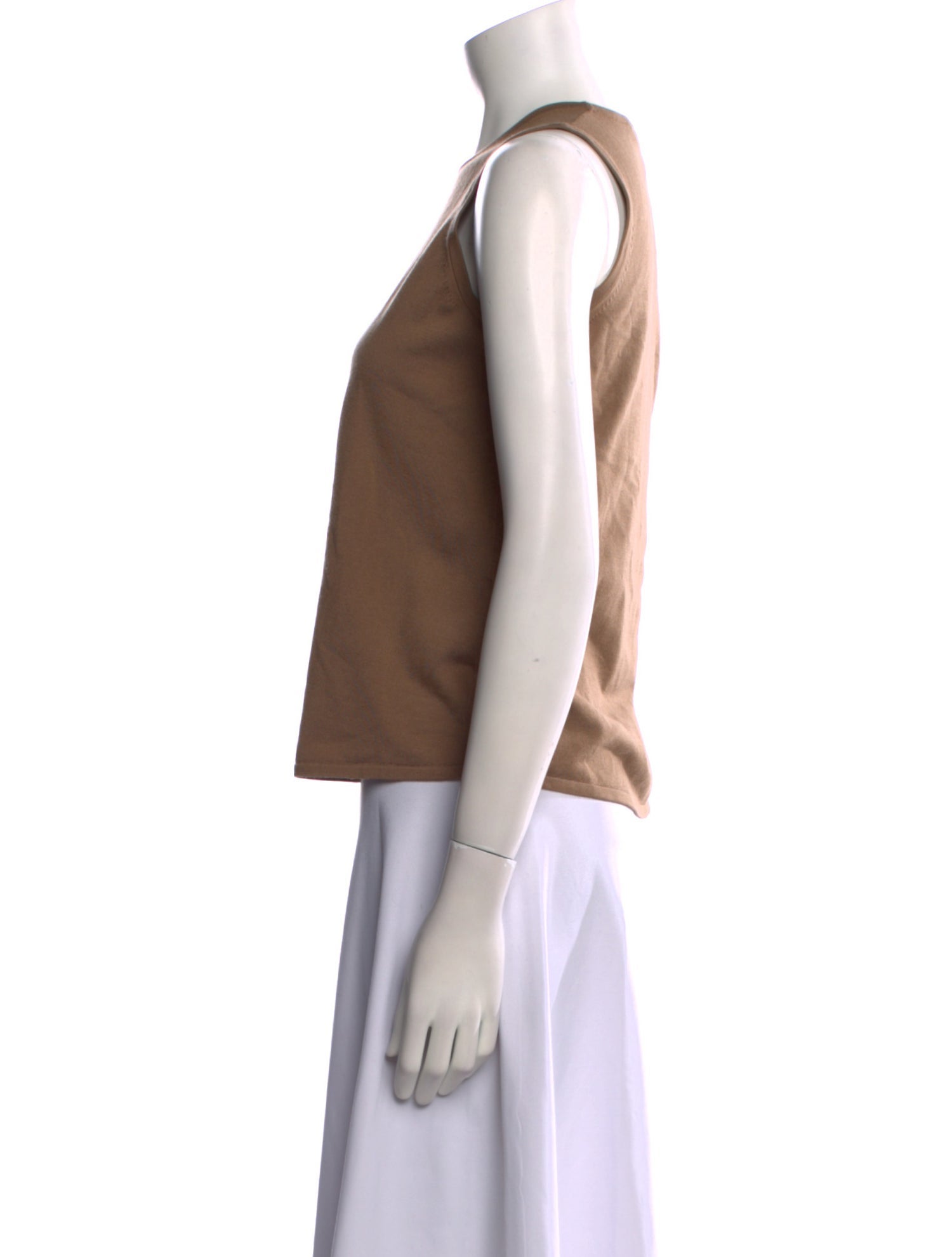 'S Max Mara Crew Neck Sleeveless Top