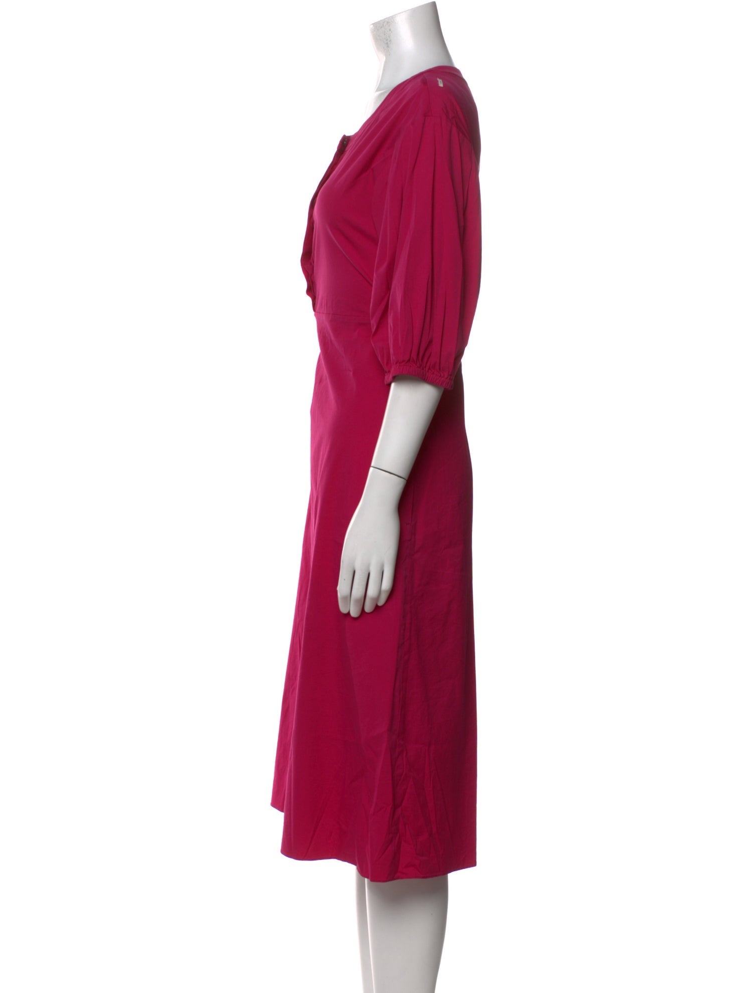 'S Max Mara Scoop Neck Midi Length Dress