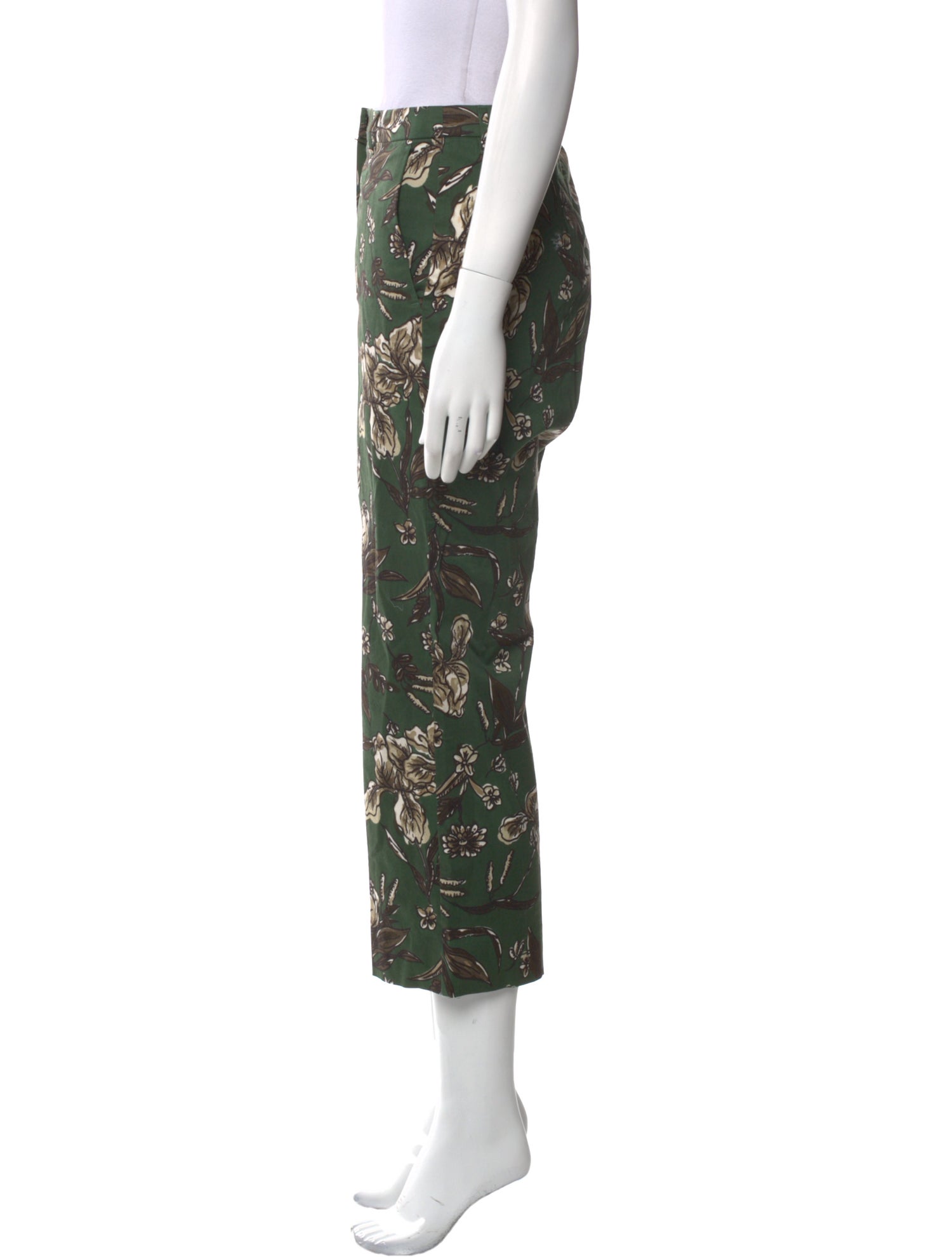 'S Max Mara Floral Print Wide Leg Pants