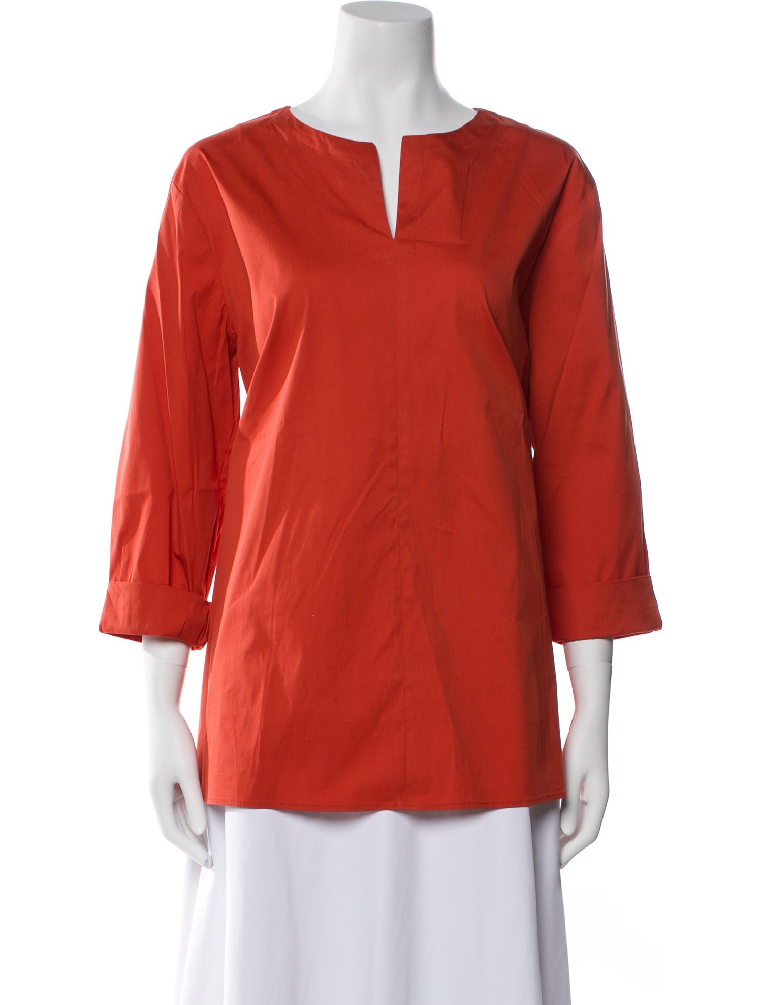 'S Max Mara V-Neck Three-Quarter Sleeve Blouse