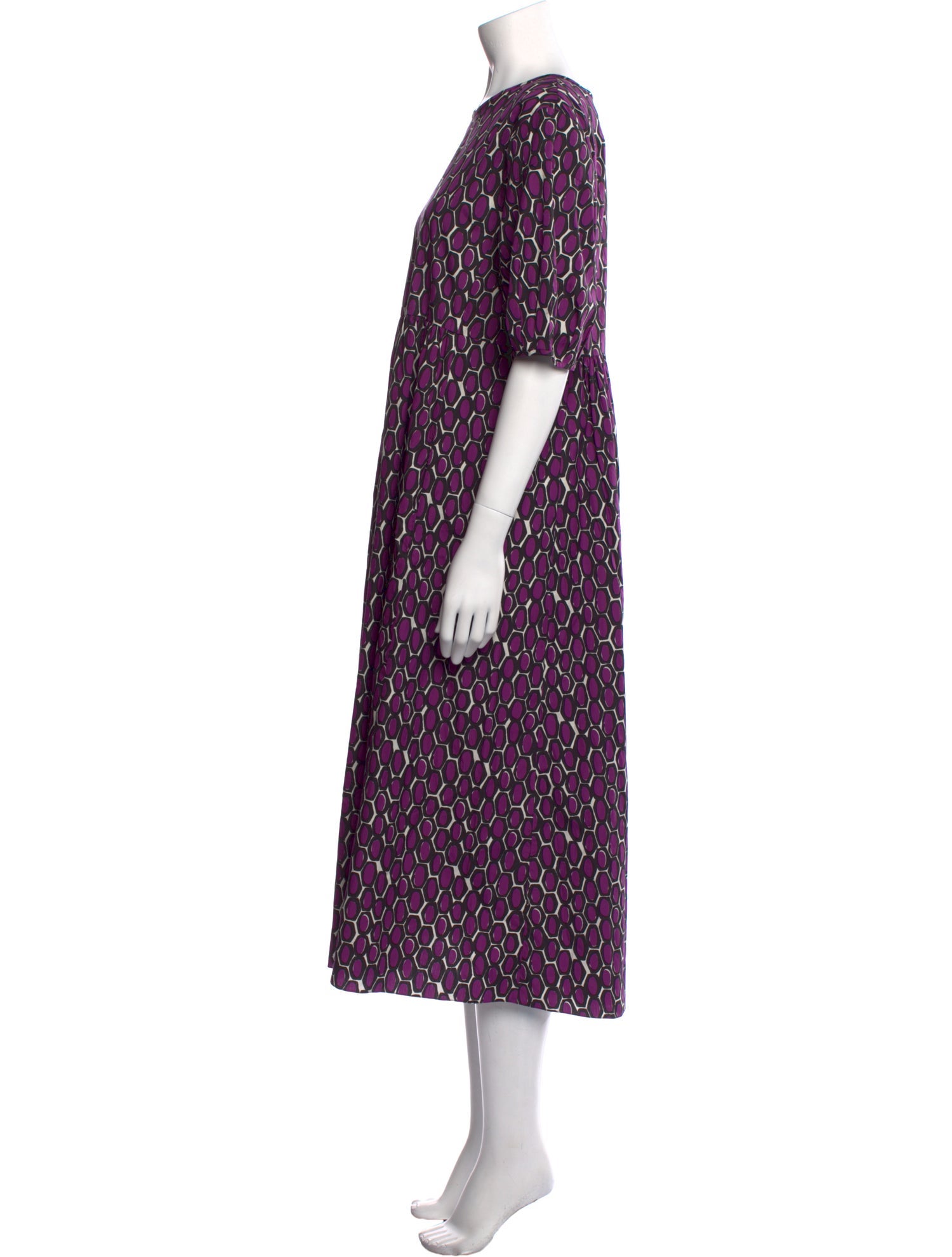 'S Max Mara Printed Midi Length Dress w/ Tags