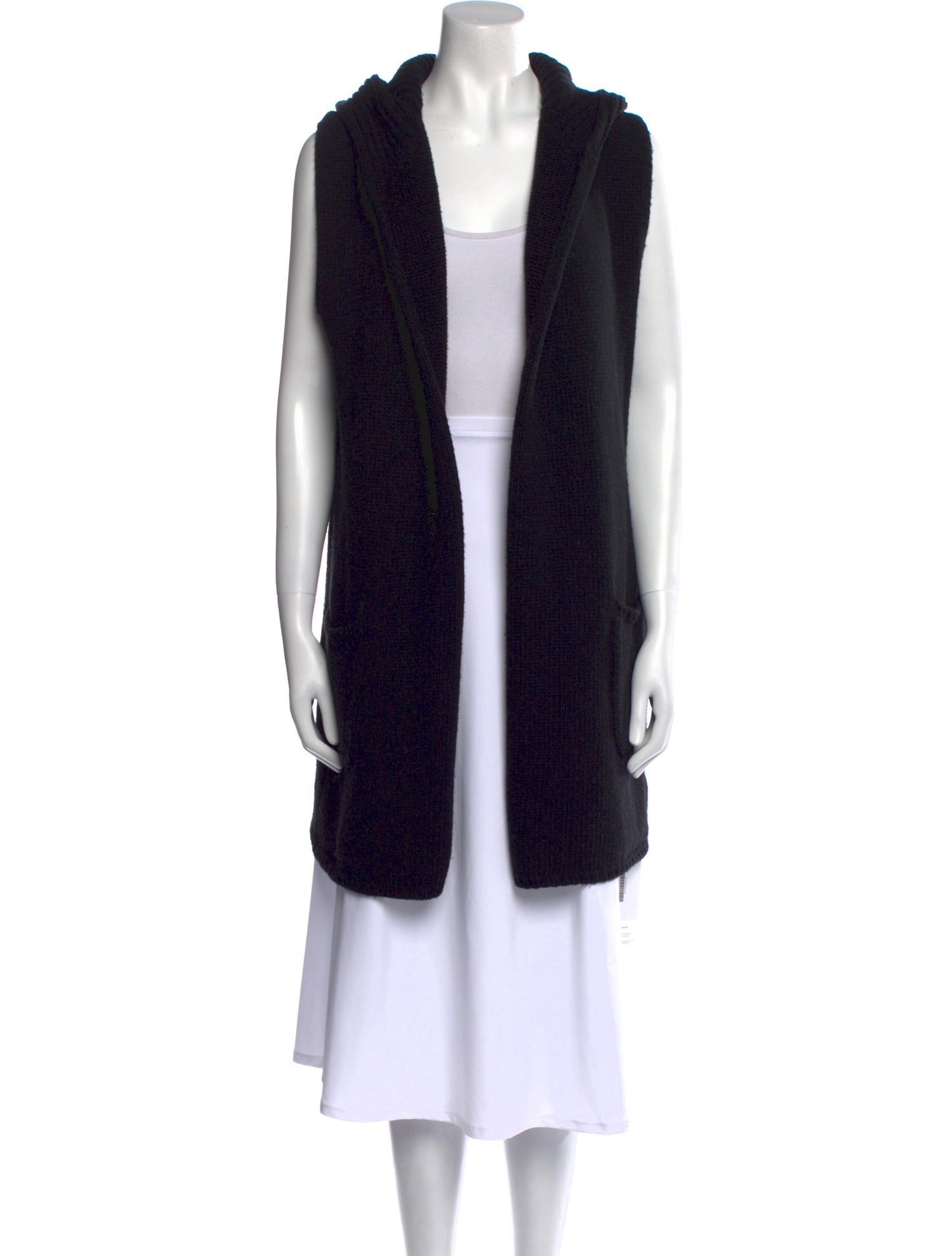 'S Max Mara Virgin Wool Open Front Sweater