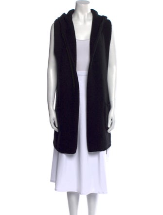 'S Max Mara Virgin Wool Open Front Sweater