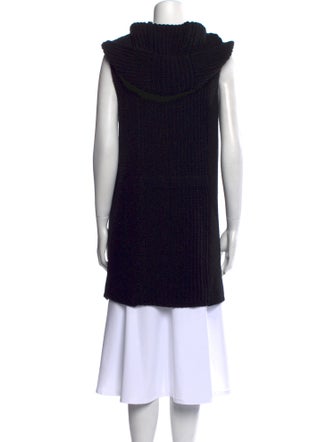 'S Max Mara Virgin Wool Open Front Sweater