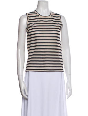 'S Max Mara Striped Crew Neck Top