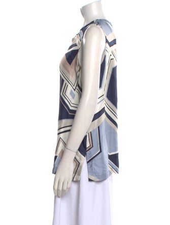 'S Max Mara Silk Printed Top