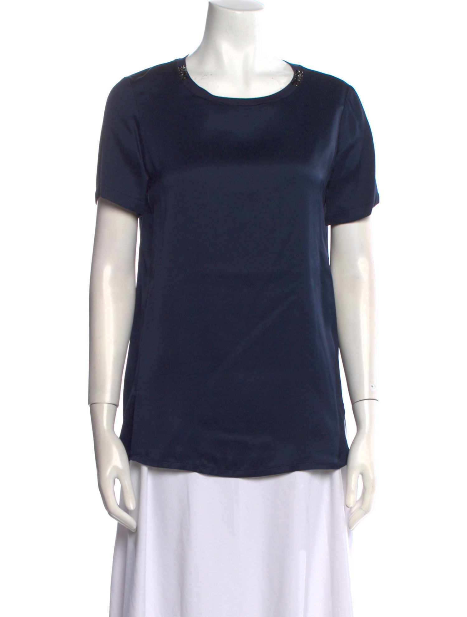 'S Max Mara Scoop Neck Short Sleeve T-Shirt w/ Tags