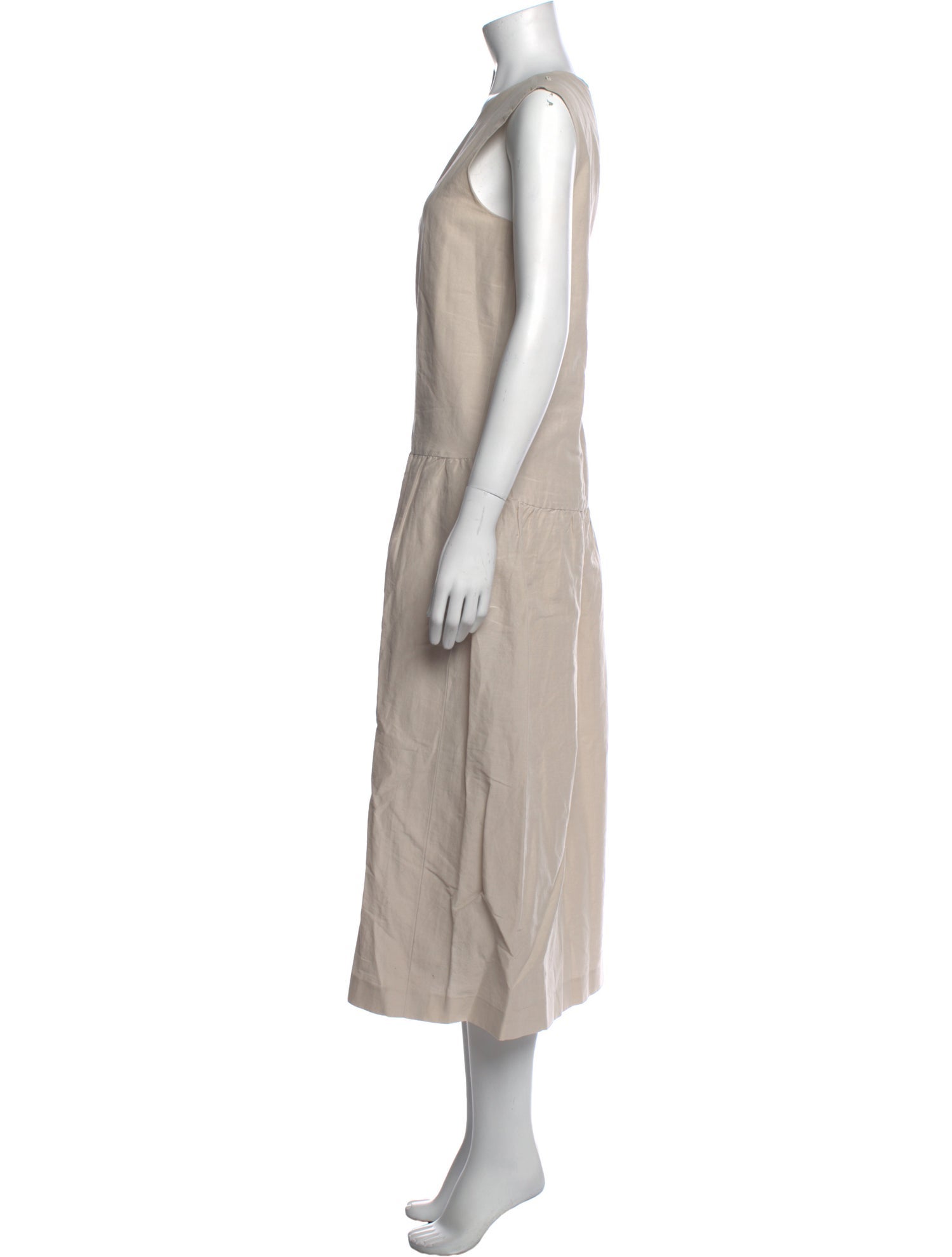 'S Max Mara Scoop Neck Long Dress