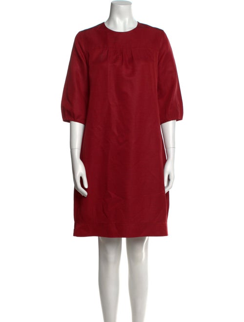 'S Max Mara Crew Neck Knee-Length Dress