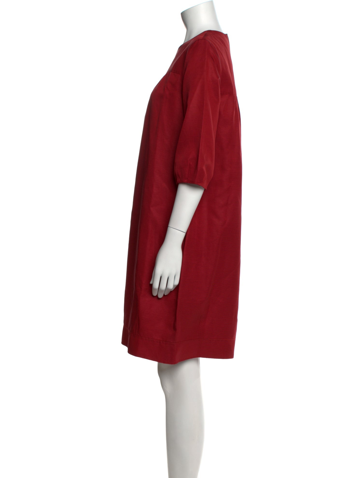 'S Max Mara Crew Neck Knee-Length Dress